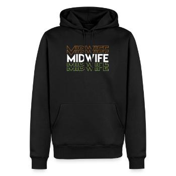 Doula Geburtshelfer Hebamme - Männer Premium Bio Hoodie - Schwarz - Vorne - Nico (187cm)