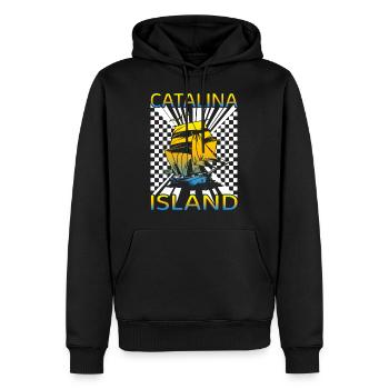 Catalina Island Hemd, Segelboot Liebhaber - Männer Premium Bio Hoodie - Schwarz - Vorne - Nico (187cm)