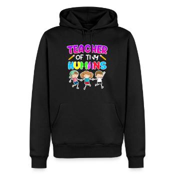 Ma profession est enseignante maternelle maternelle - Sweat à capuche Premium bio Homme - noir - Devant - Nico (187cm)