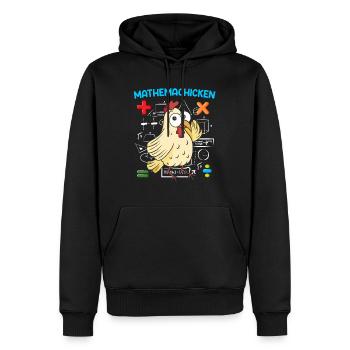 Mathemachicken Mathematik Mathe Lehrer - Männer Premium Bio Hoodie - Schwarz - Vorne - Nico (187cm)