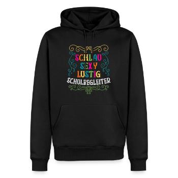 Schlau Sexy Lustiger Schulbegleiter - Männer Premium Bio Hoodie - Schwarz - Vorne - Nico (187cm)