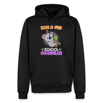 Koala - fied Qualified School Companion - Men’s Premium Organic Hoodie - black - Front - Nico (187cm)
