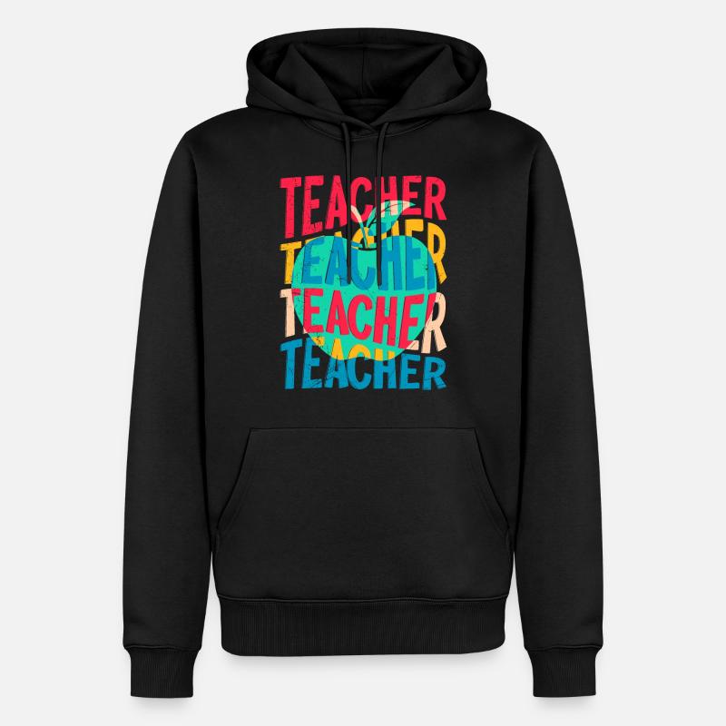 Enseignant Je suis enseignant - Sweat à capuche Premium bio Homme - noir