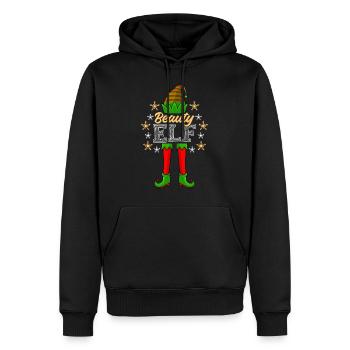 Beauty Elfe Schminke Kosmetikerin Damen Weihnacht - Männer Premium Bio Hoodie - Schwarz - Vorne - Nico (187cm)