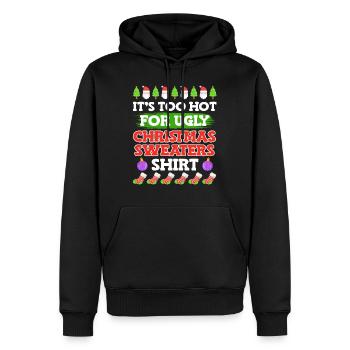 Ugly Christmas - Men’s Premium Organic Hoodie - black - Front - Nico (187cm)