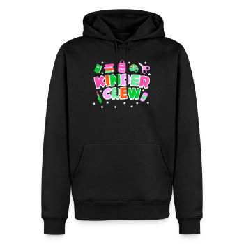 Kinder Crew meine Gruppe im Kindergarten - Männer Premium Bio Hoodie - Schwarz - Vorne - Nico (187cm)