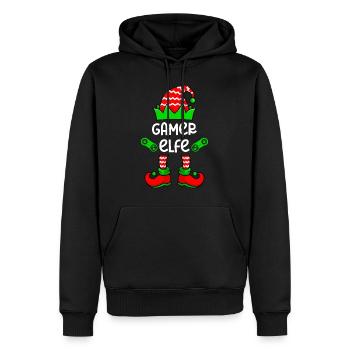 Gamer Elfe Gaming Zocken Spieler - Männer Premium Bio Hoodie - Schwarz - Vorne - Nico (187cm)