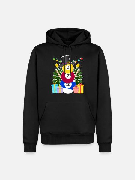 Billard Kugler Billard Snemand Billard Billard Billard - Herre Premium økologisk hoodie - sort