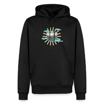 Bongo Trommel Freiheit Ist Laut Musikliebhaber - Männer Premium Bio Hoodie - Schwarz - Vorne - Nico (187cm)