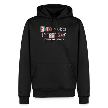 Promoteur de motricité fine ergothérapie ergothérapie - Sweat à capuche Premium bio Homme - noir - Devant - Nico (187cm)