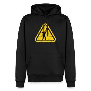 Orchestra Band Winds Concert Attention Trombone - Men’s Premium Organic Hoodie - black - Front - Nico (187cm)