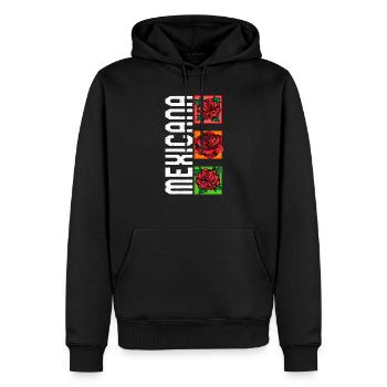 Chemise Mexicana, Cadeau Floral Morena Femmes pour - Sweat à capuche Premium bio Homme - noir - Devant - Nico (187cm)