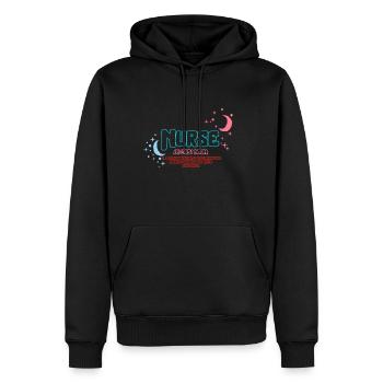 Krankenschwester Shirt, Krankenschwester Definition Substantiv Lustiges Tee, - Männer Premium Bio Hoodie - Schwarz - Vorne - Nico (187cm)