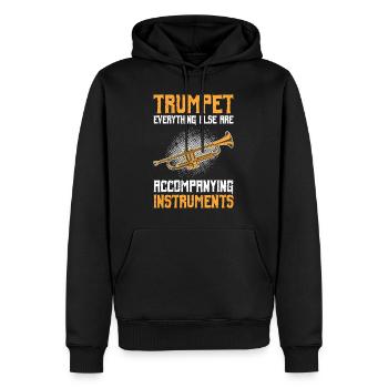 Alles andere sind Begleitinstrumente Trompete - Männer Premium Bio Hoodie - Schwarz - Vorne - Nico (187cm)