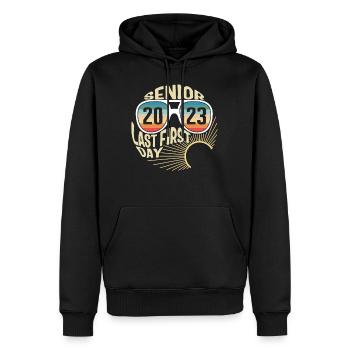 Senior Last First Day 2023 Shirt, Ende der Klasse - Männer Premium Bio Hoodie - Schwarz - Vorne - Nico (187cm)