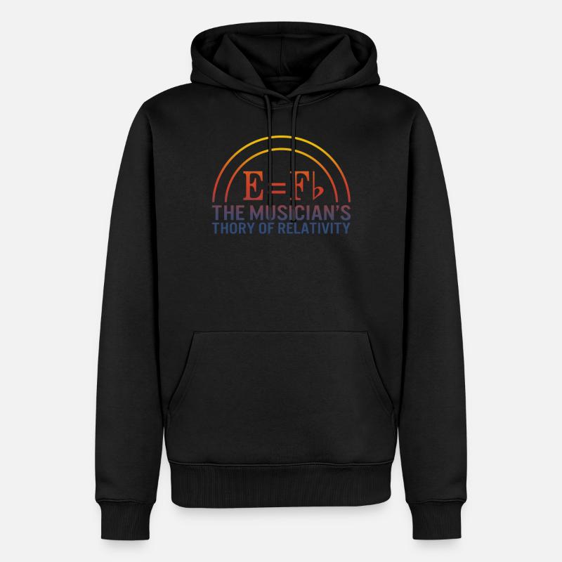 Falsches Design - Männer Premium Bio Hoodie - Schwarz
