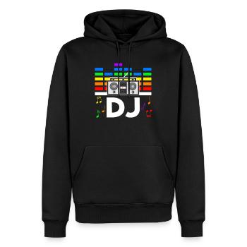 Rave Festival Techno Disco DJ Festival - Sweat à capuche Premium bio Homme - noir - Devant - Nico (187cm)