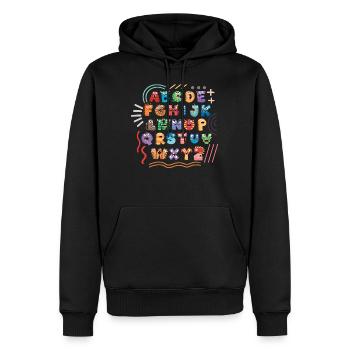 Halloween Lehrer Shirt, ABD Niedliches Monster - Männer Premium Bio Hoodie - Schwarz - Vorne - Nico (187cm)