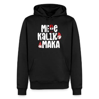 Mele Kalikimaka Christmas Gnomes Tropical Hawaii - Men’s Premium Organic Hoodie - black - Front - Nico (187cm)