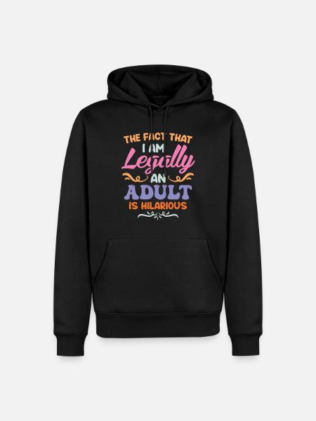 Jarige 18 jaar - Mannen Premium Bio hoodie - zwart