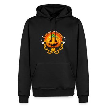 Halloween Shirt, He Or She What Will This Little - Men’s Premium Organic Hoodie - black - Front - Nico (187cm)