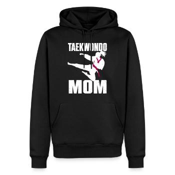 Cool Taekwondo Maman Pour Femmes Filles Karaté Judo Mar - Sweat à capuche Premium bio Homme - noir - Devant - Nico (187cm)