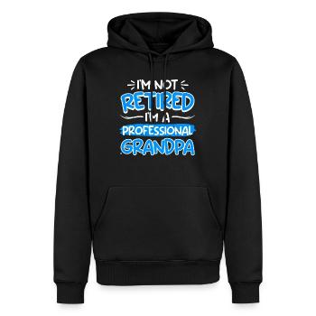 Professioneller Opa Renteneintritt Rentner - Männer Premium Bio Hoodie - Schwarz - Vorne - Nico (187cm)
