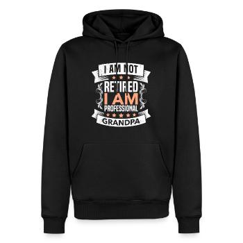 Opa in Ruhestand Renteneintritt Pensionierung - Männer Premium Bio Hoodie - Schwarz - Vorne - Nico (187cm)