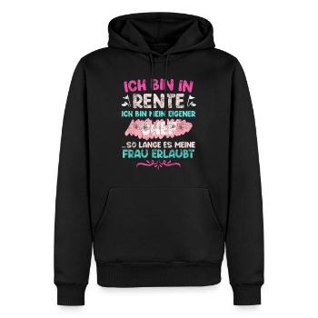 Rentner Renteneintritt Mann - Männer Premium Bio Hoodie - Schwarz - Vorne - Nico (187cm)