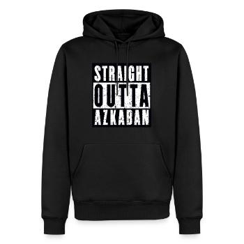 Straight Outta Azkaban - Men’s Premium Organic Hoodie - black - Front - Nico (187cm)