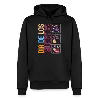 Chemise Dia de los Muertos, Ballet Folklorico Sugar - Sweat à capuche Premium bio Homme - noir - Devant - Nico (187cm)
