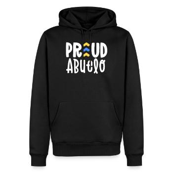Stolze Abuelo Down-Syndrom Opa Familie T21 - Männer Premium Bio Hoodie - Schwarz - Vorne - Nico (187cm)