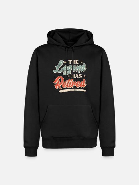 The legend retires - Men’s Premium Organic Hoodie - black