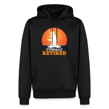 Angler pension Retirement Retirement - Men’s Premium Organic Hoodie - black - Front - Nico (187cm)
