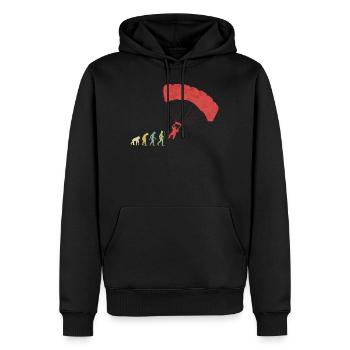 Evolución de salto de paracaídas - Sweat à capuche Premium bio Homme - noir - Devant - Nico (187cm)