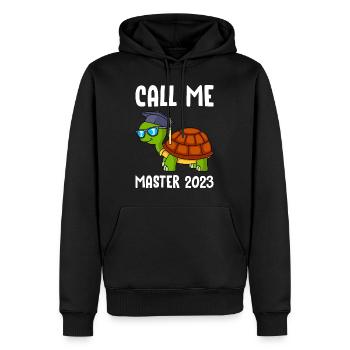 Call me Master 2023 Master's Degree Master - Men’s Premium Organic Hoodie - black - Front - Nico (187cm)