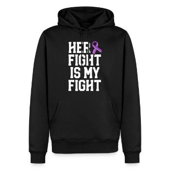 Ihr Kampf ist Mastozytose Bewusstsein MCAS - Männer Premium Bio Hoodie - Schwarz - Vorne - Nico (187cm)