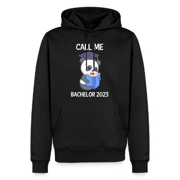 Appelez-moi Bachelor 2023 Bachelor 2023 - Sweat à capuche Premium bio Homme - noir - Devant - Nico (187cm)