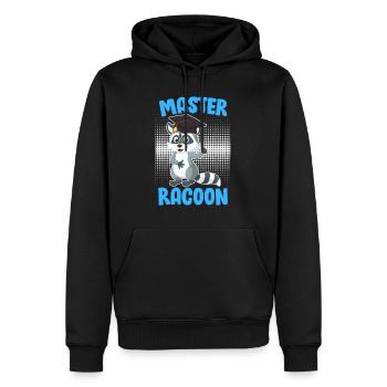 Master Racoon 2023 Master Degree - Men’s Premium Organic Hoodie - black - Front - Nico (187cm)