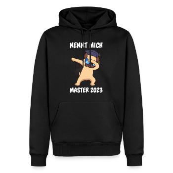 Master Abschluss 2023 Master - Männer Premium Bio Hoodie - Schwarz - Vorne - Nico (187cm)