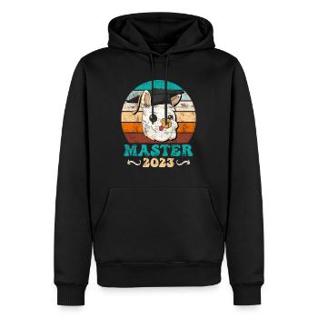 Master Abschluss Master 2023 - Männer Premium Bio Hoodie - Schwarz - Vorne - Nico (187cm)