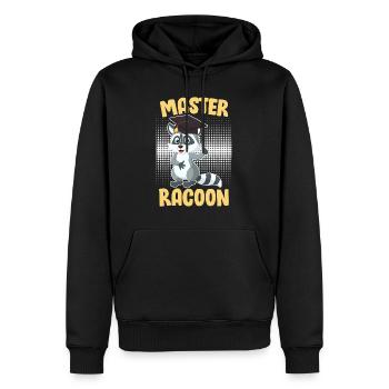 Master Racoon 2023 Master Degree - Men’s Premium Organic Hoodie - black - Front - Nico (187cm)