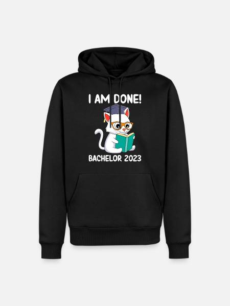J’ai terminé Bachelor 2023 - Sweat à capuche Premium bio Homme - noir