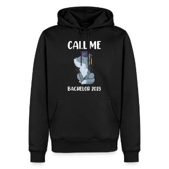 Appelez-moi Bachelor 2023 Bachelor - Sweat à capuche Premium bio Homme - noir - Devant - Nico (187cm)