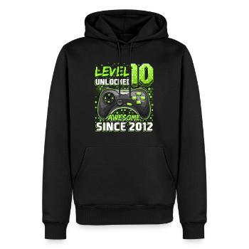 Level 10 Freigeschaltet Fantastisches 2012 Videospiel 10th Bir - Männer Premium Bio Hoodie - Schwarz - Vorne - Nico (187cm)