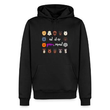 Hundepflege Shirt Lustiger Hundefriseur TShirt Geschenk - Männer Premium Bio Hoodie - Schwarz - Vorne - Nico (187cm)