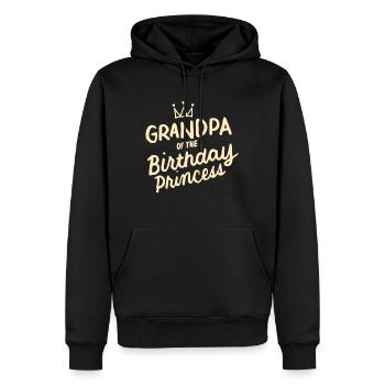 Opa Of The Birthday Princess Girls Party - Männer Premium Bio Hoodie - Schwarz - Vorne - Nico (187cm)