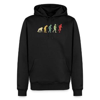 Evolución del corredor de trote - Sweat à capuche Premium bio Homme - noir - Devant - Nico (187cm)