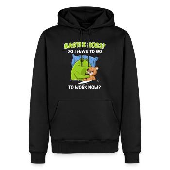 Master 2023 I have to work now - Men’s Premium Organic Hoodie - black - Front - Nico (187cm)
