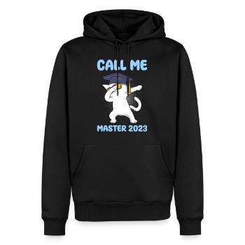 Appelez-moi Master 2023 Master - Sweat à capuche Premium bio Homme - noir - Devant - Nico (187cm)